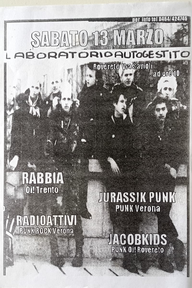 Jurassik Punk, Jacobkids, Radioattivi, Rabbia - at Laboratorio Autogestito - Rovereto