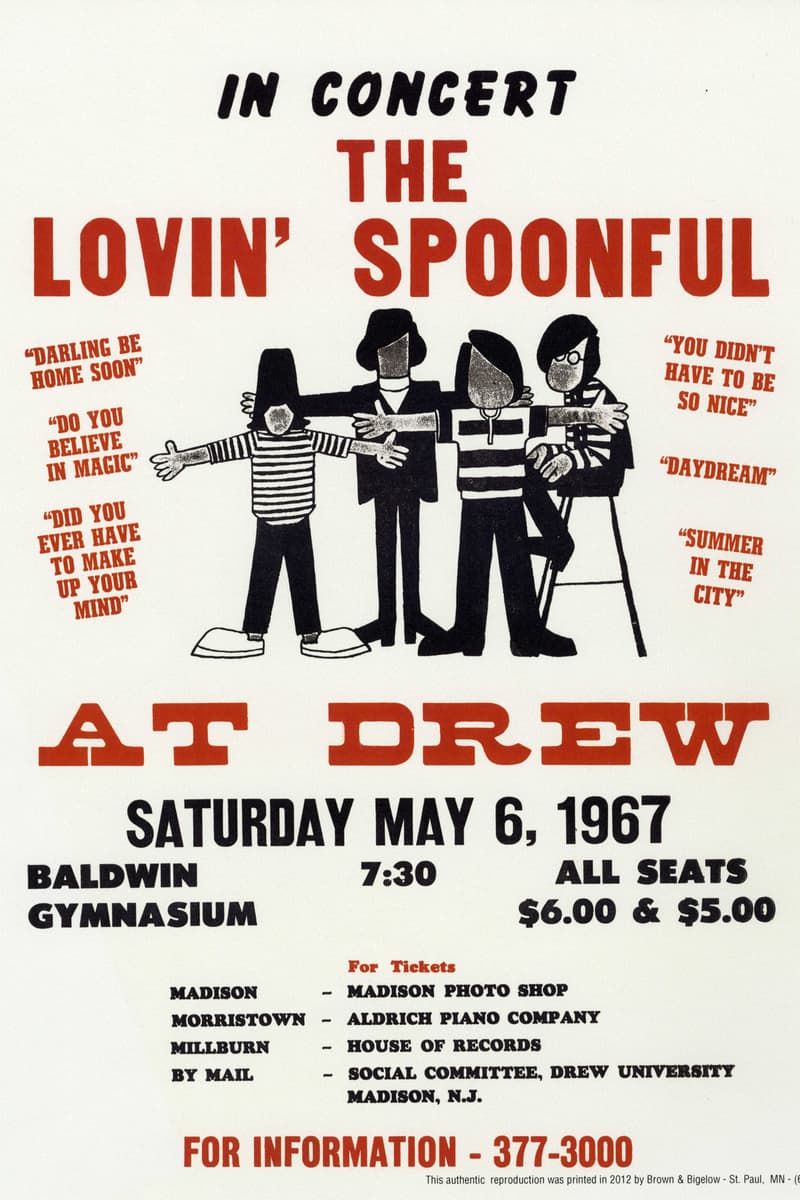 The Lovin' Spoonful - at Baldwin Gymnasium, Drew University - Madison, NJ - May 6, 1967