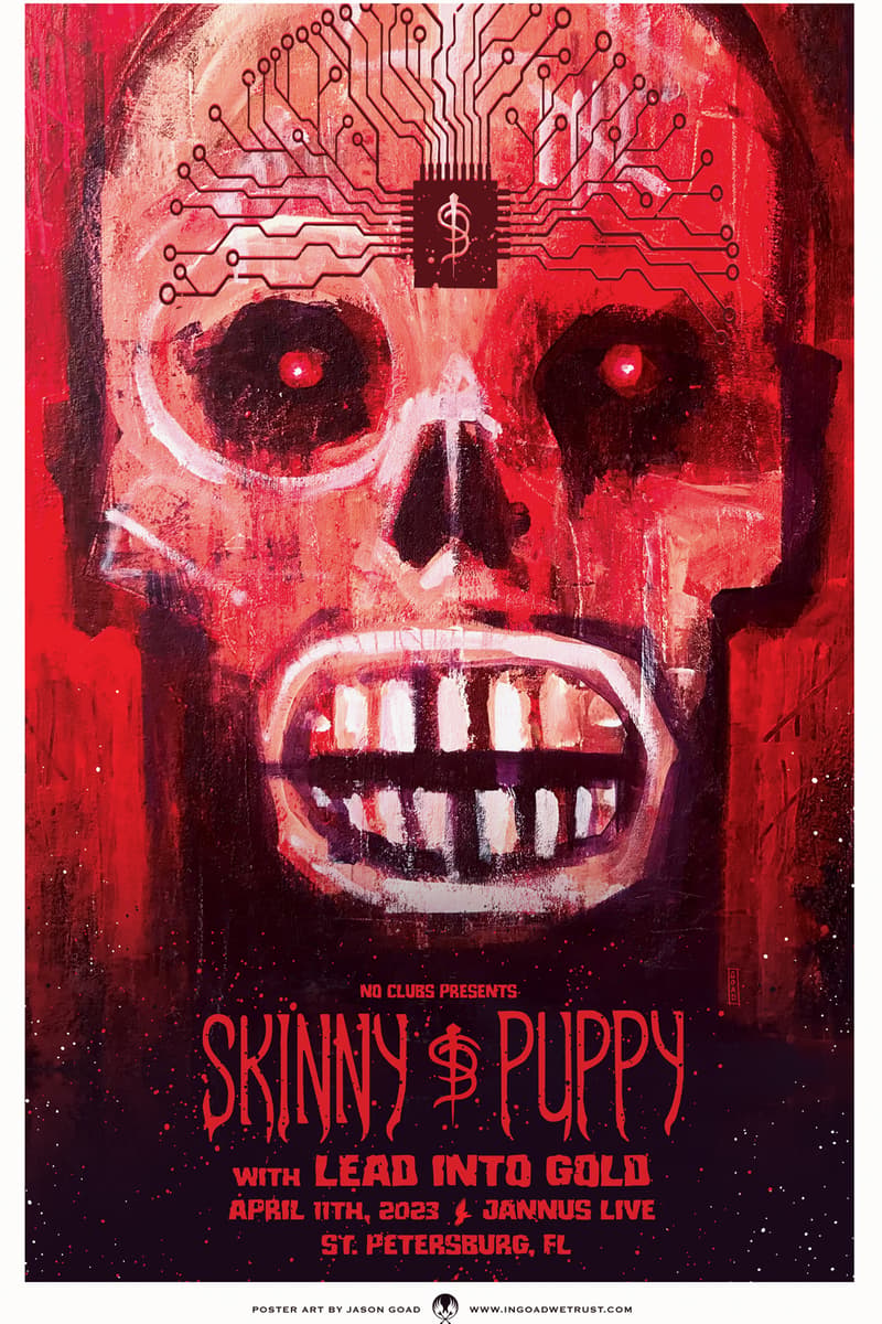 Skinny Puppy, Lead Into Gold - at Jannus Live - St. Petersburg, FL - Apr 11, 2023