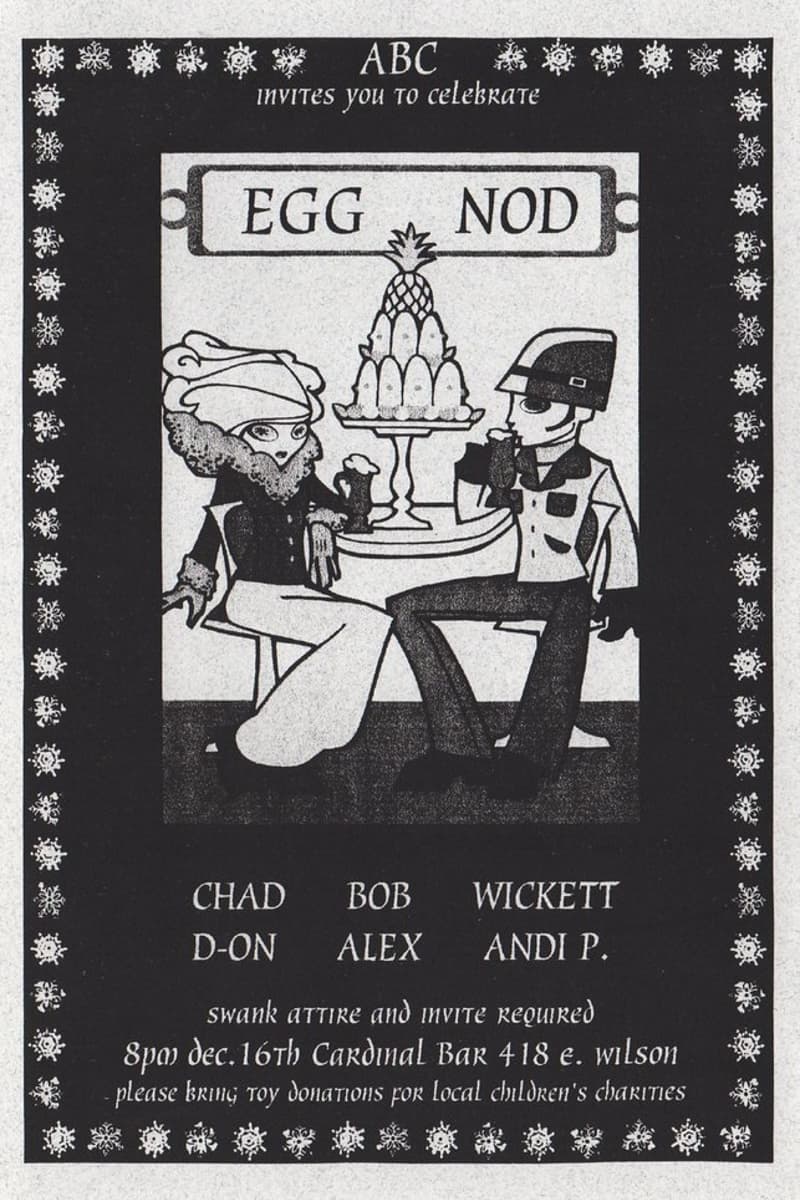 Egg Nod, Wickett, Alex, Andi P., Chad - at Cardinal Bar - Madison, WI - Dec 16, 1994