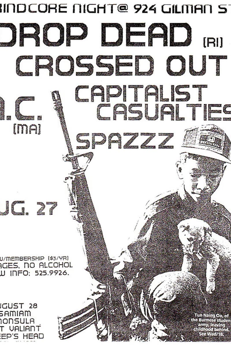 Capitalist Casualties, Drop Dead, A.C., Sheep's Head, Samiam - at 924 Gilman St - Berkeley, CA