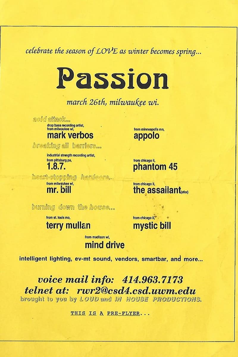 Terry Mullan, Phantom 45, The Assailant (efex), Appolo, Mr. Bill - Milwaukee, WI - Mar 26, 1996