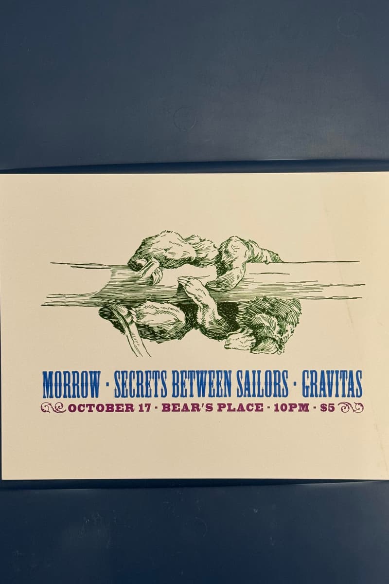 Secrets Between Sailors, Morrow, Gravitas - at Bear's Place