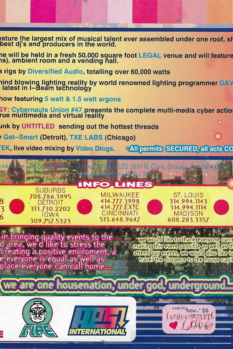 Cybernauts Union #47, Video Drugs, FLPE, APS International, TXE LABS - at Home - Chicago, IL