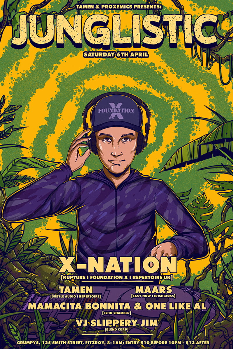 VJ Slippery Jim, X-Nation, One Like Al, Tamen, Maars - at Grumpys - Fitzroy - Apr 6, 2019