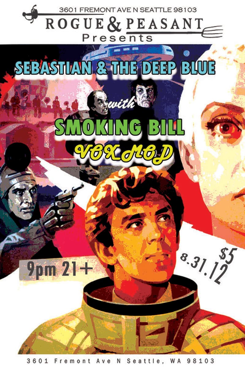 Sebastian & The Deep Blue, Smoking Bill, Vox Mod - at Rogue & Peasant - Seattle, WA - Aug 31, 2012