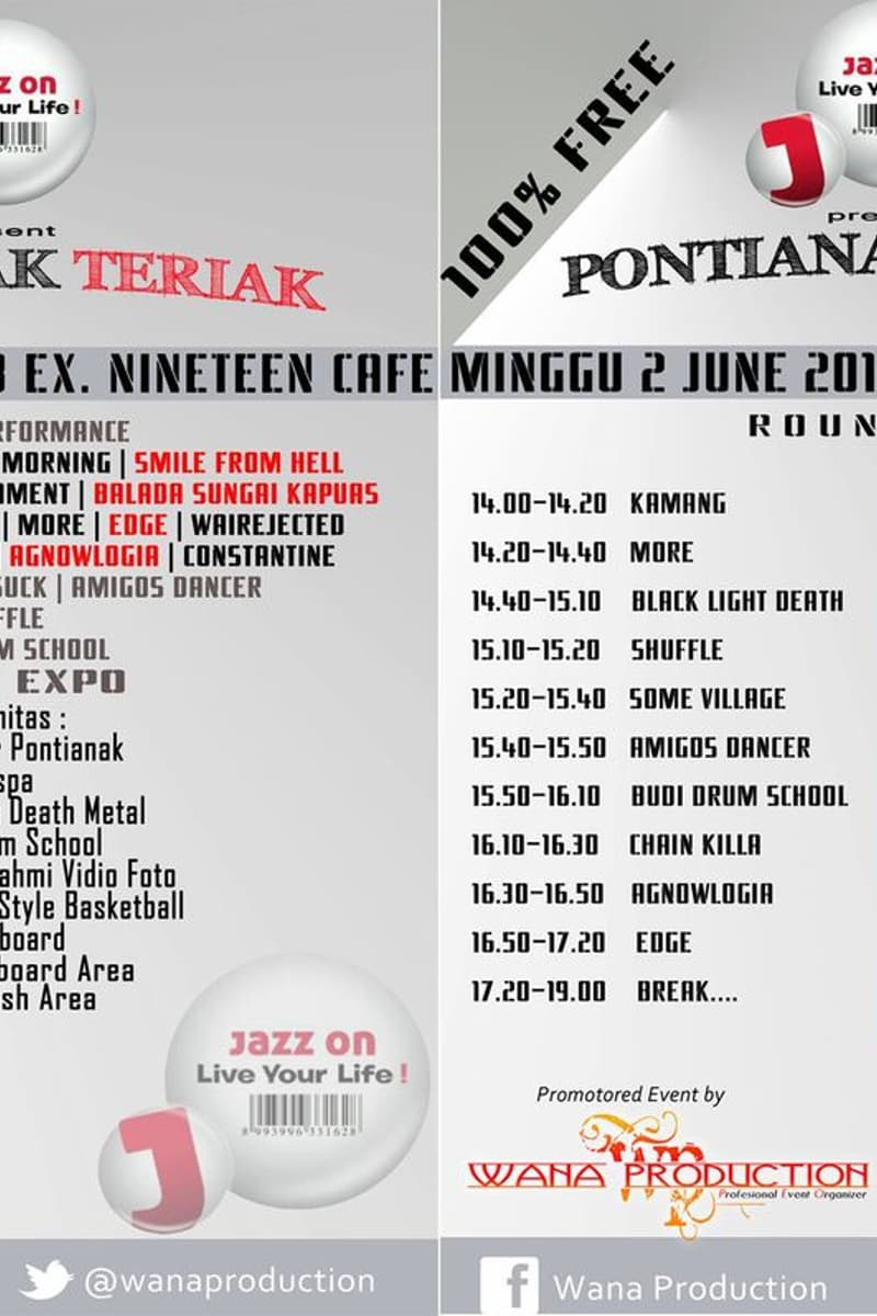 Balada Sungai Kapuas, DJ Dubsuck, Phytoplankton, Agnowlogia, Sexy Dancer - at Ex. Nineteen Cafe - Pontianak - Jun 2, 2013