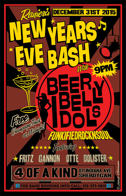 Beer Belly Idols, Otte, Gannon, Dolister, Fritz - at 4 of a Kind - Sheboygan, WI - Dec 31, 2015