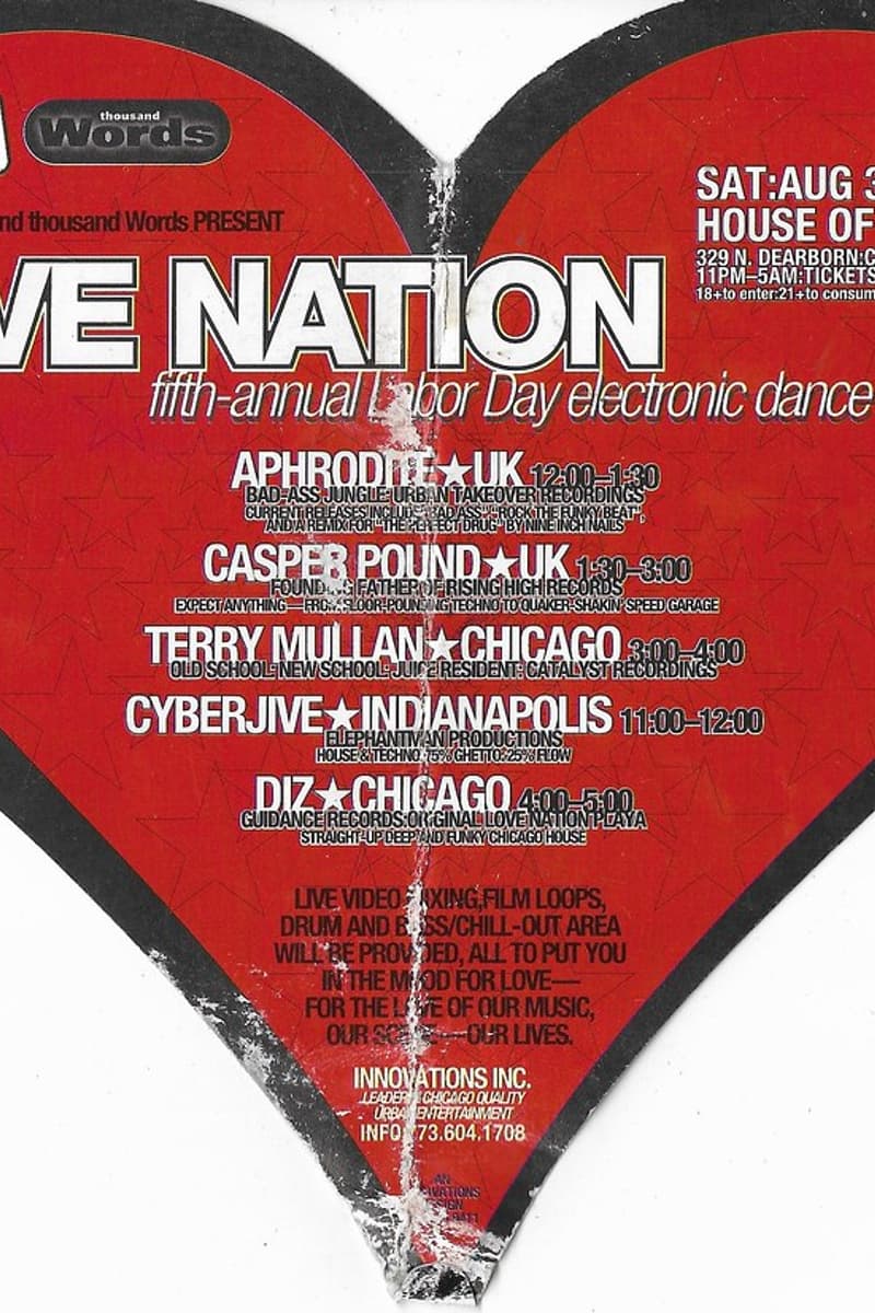Diz (Chicago), Casper Pound (UK), Aphrodite (UK), Cyberjive (Indianapolis), Terry Mullan (Chicago) - at House of Blues - Chicago, IL - Aug 30, 1997