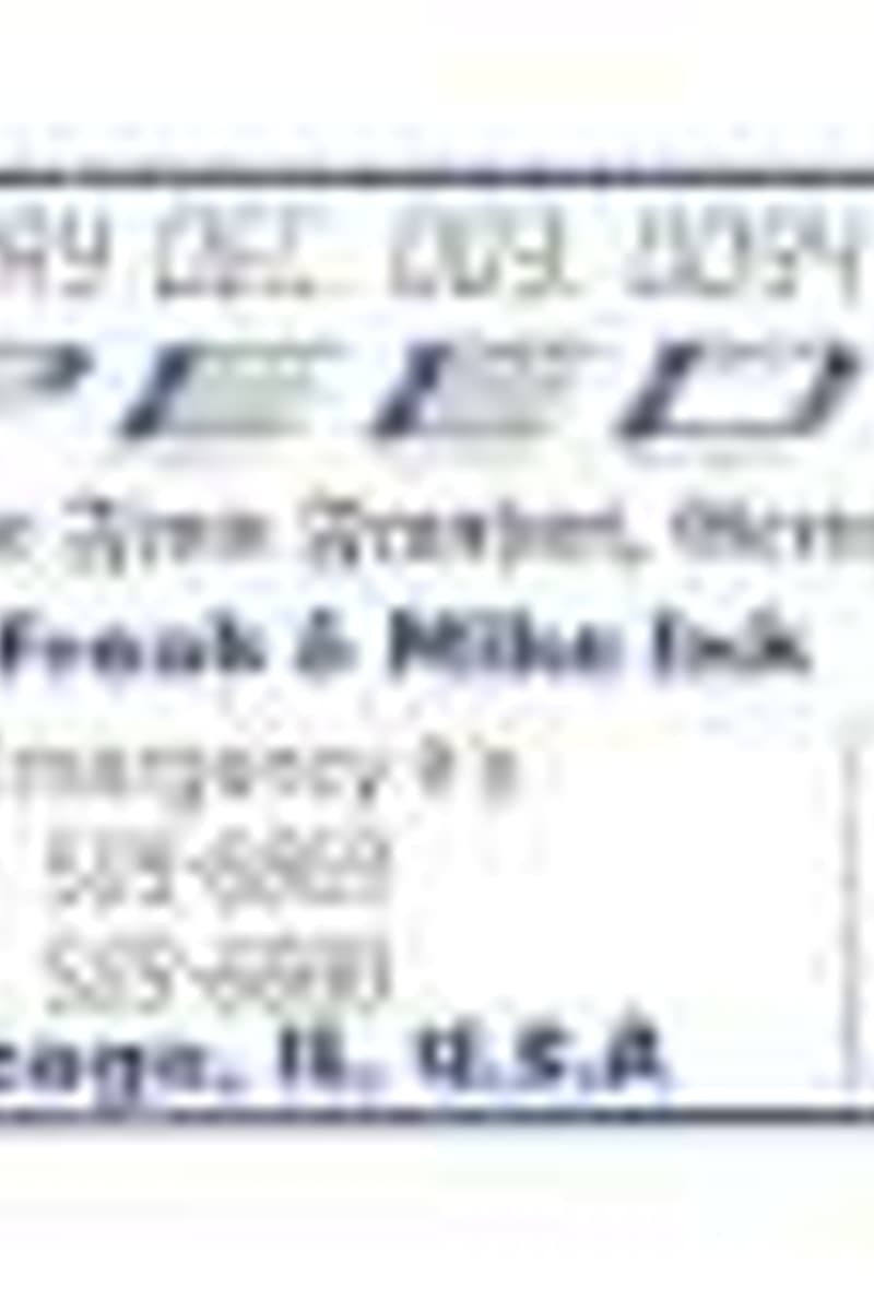 Speed - at Spared Frank & Mike Ink - Chicago, IL - Dec 4, 1993