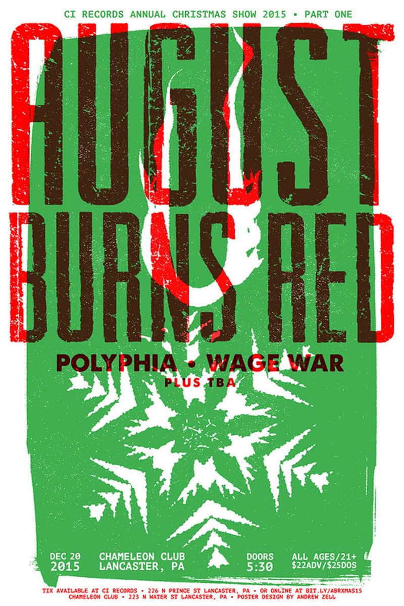 Polyphia, August Burns Red, Wage War - at Chameleon Club - Lancaster, PA - Dec 20, 2015