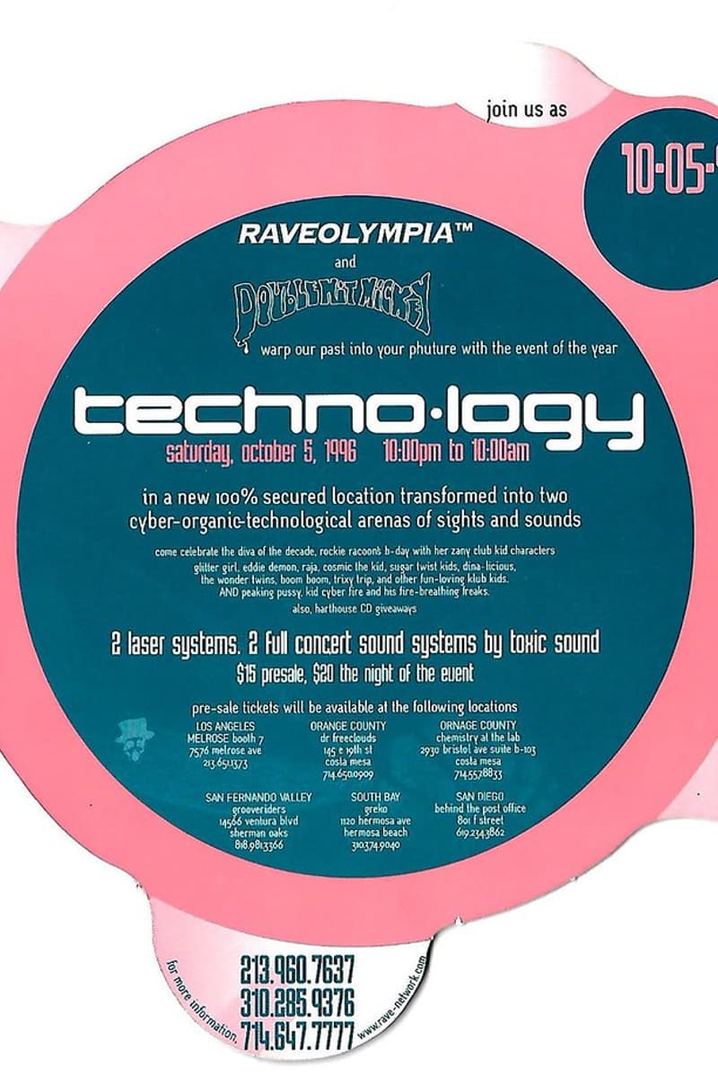 Crystal Method, Tyren, Destructo, Variance, Eli Star - at new 100% secured location - Los Angeles, CA - Oct 5, 1996