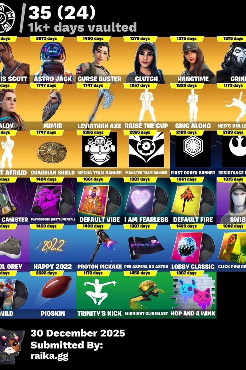 Midnight Glidemast, Happy 2022, Leviathan Axe, Mecha Team Banner, Lobby Classic - Dec 30, 2025