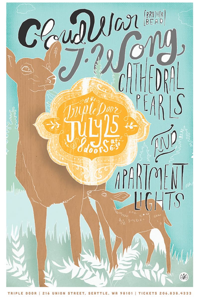 Brother Bear, Apartment Lights, Cathedral Pearls, J. Wong, Cloud War - at Triple Door - Seattle, WA