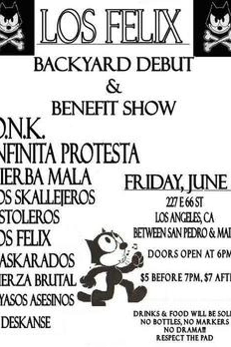 Los Skallejeros, Payasos Asesinos, Maskarados, Infinita Protesta, O.N.K. - at Backyard (private residence) - Los Angeles, CA - Jun 5, 2009