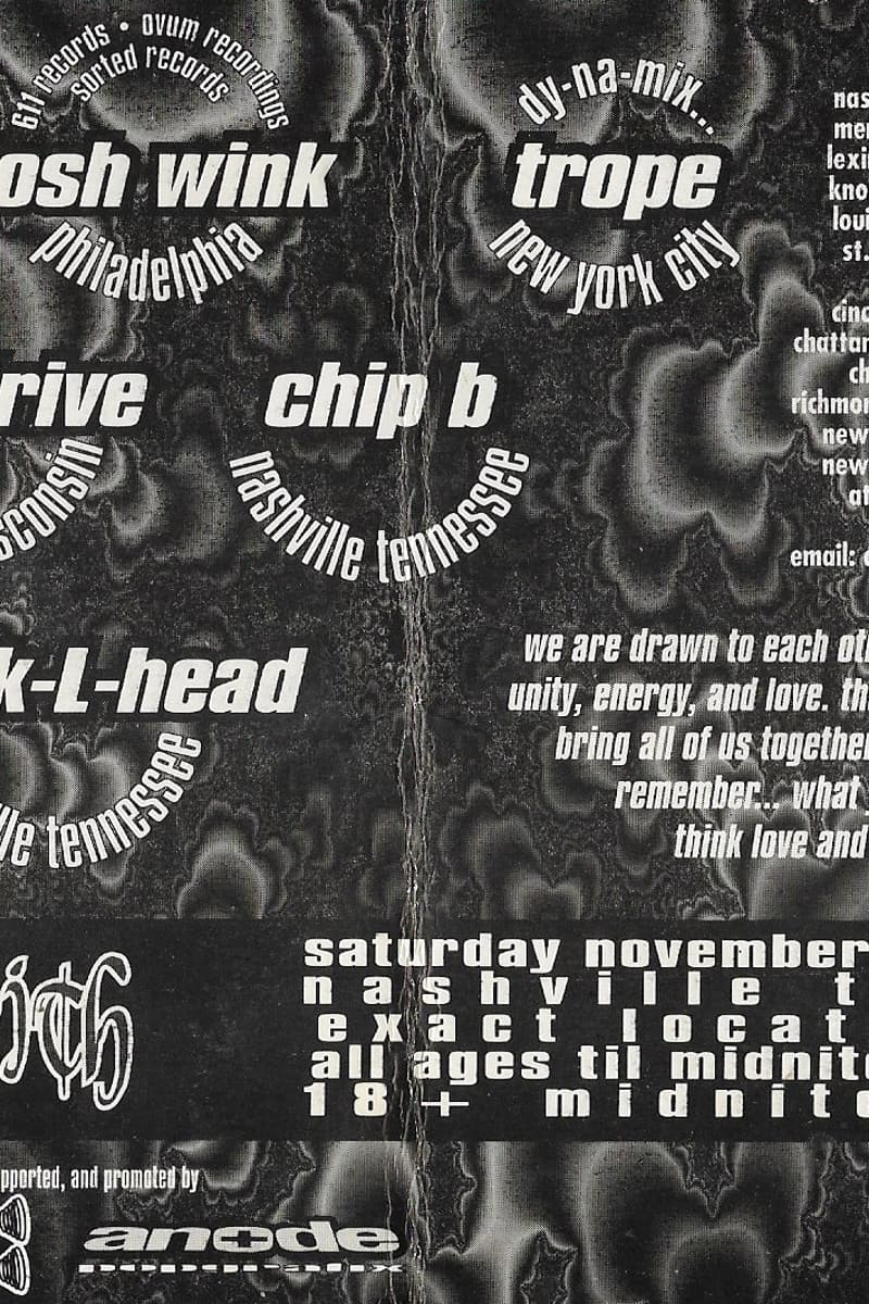 Chip B, Minddrive, Josh Wink, Knuck-L-Head, Trope - at Faith - Nashville, TN - Nov 12, 1994