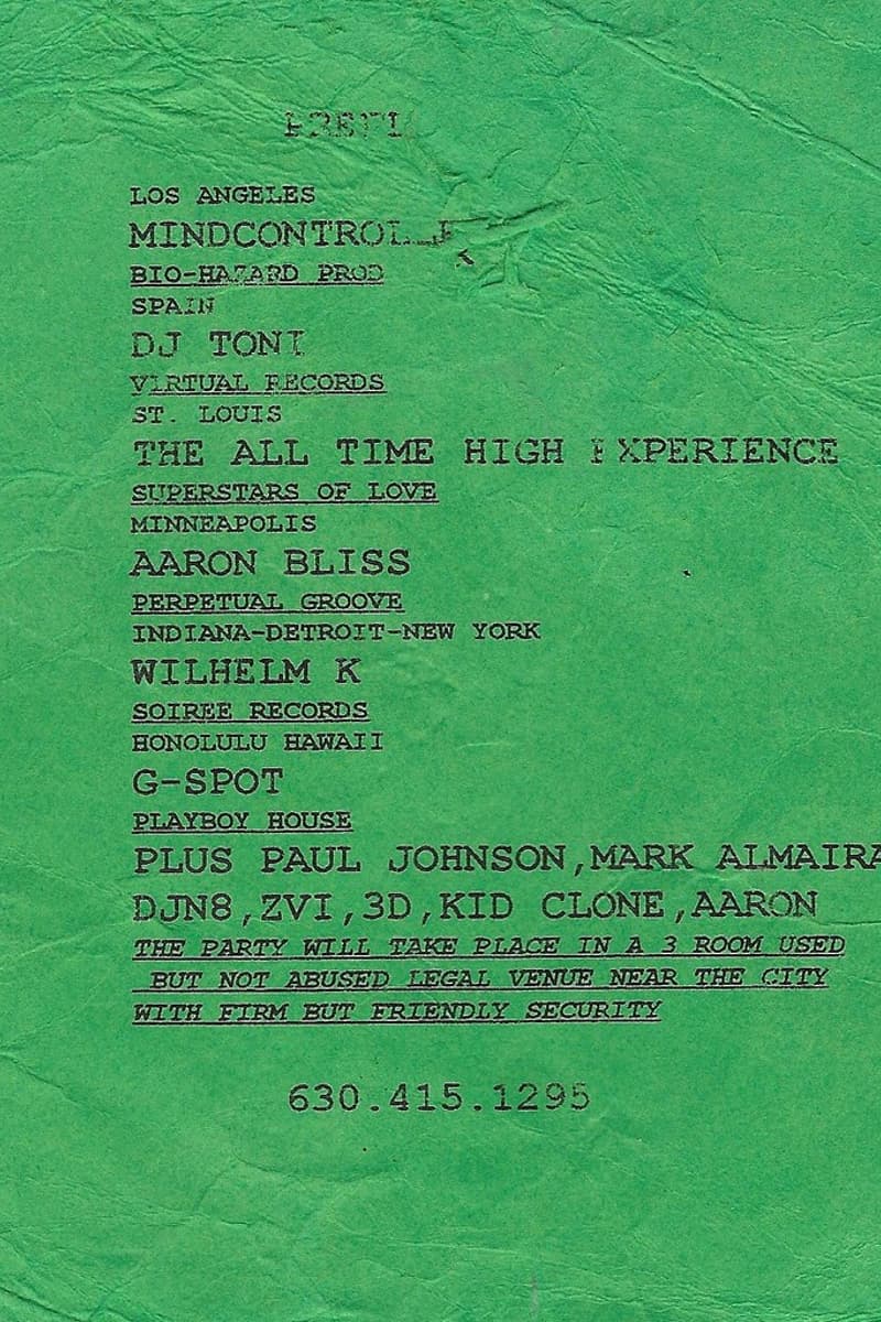 3D, The All Time High Experience, Paul Johnson, Aaron, G-Spot