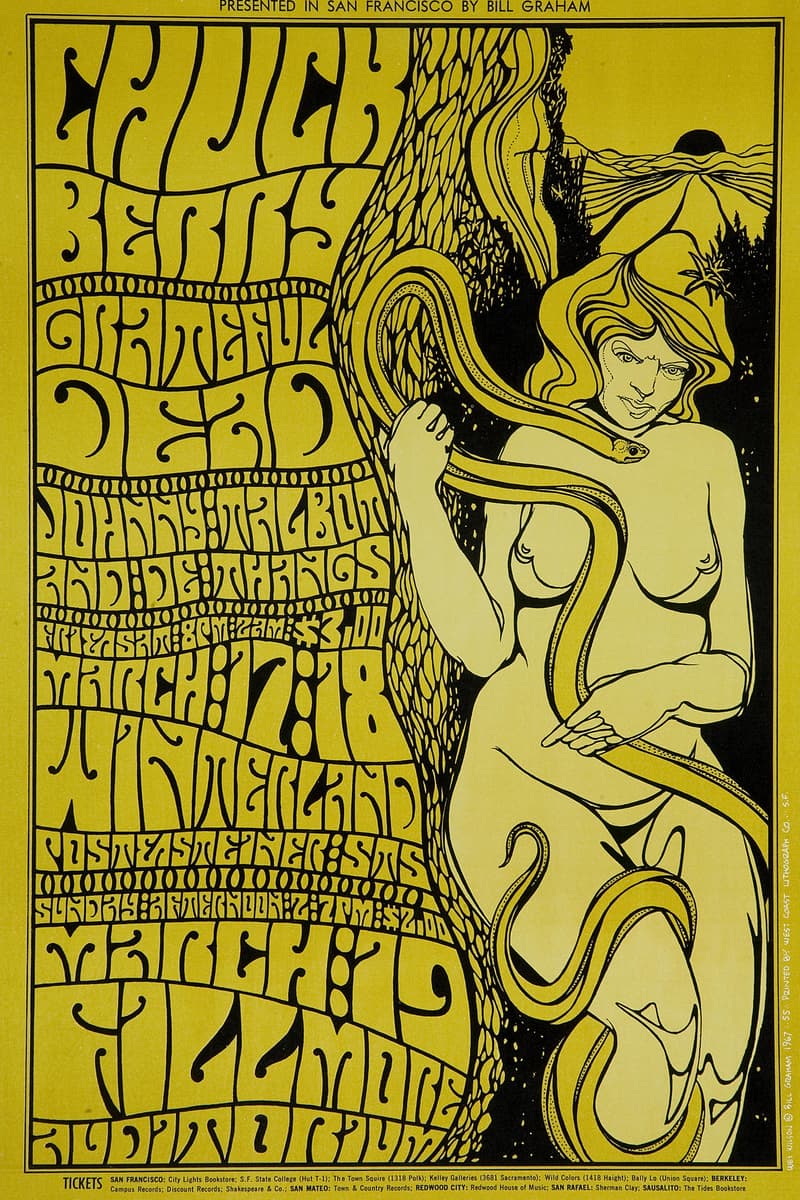 Grateful Dead, Grateful Dead, Johnny Talbot, Chuck Berry, De Thangs - at Winterland / Fillmore Auditorium - San Francisco, CA - Mar 17, 1967