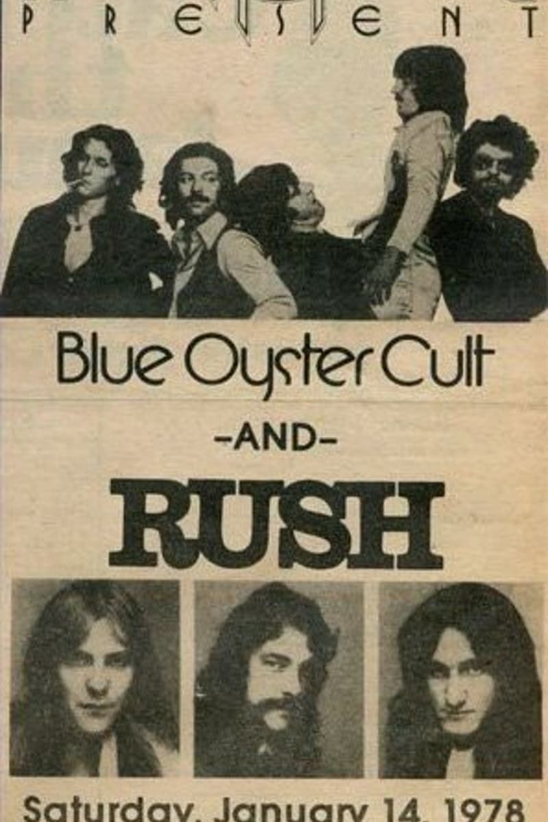 rush, Blue Oyster Cult - at New Haven Coliseum - New Haven, CT - Jan 14, 1978