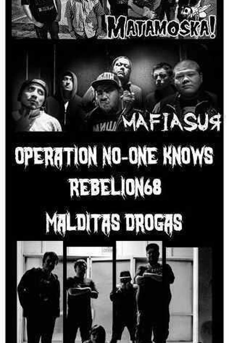 Rebelion68, Malditas Drogas, Matamoska!, MafiaSur, Operation No-One Knows - at The Unit B Studio - Santa Ana, CA - Jan 19, 2013
