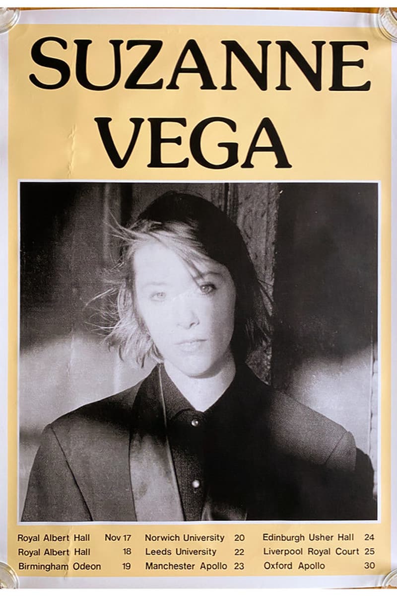 Suzanne Vega - at Multiple venues (tour poster) - Multiple UK cities