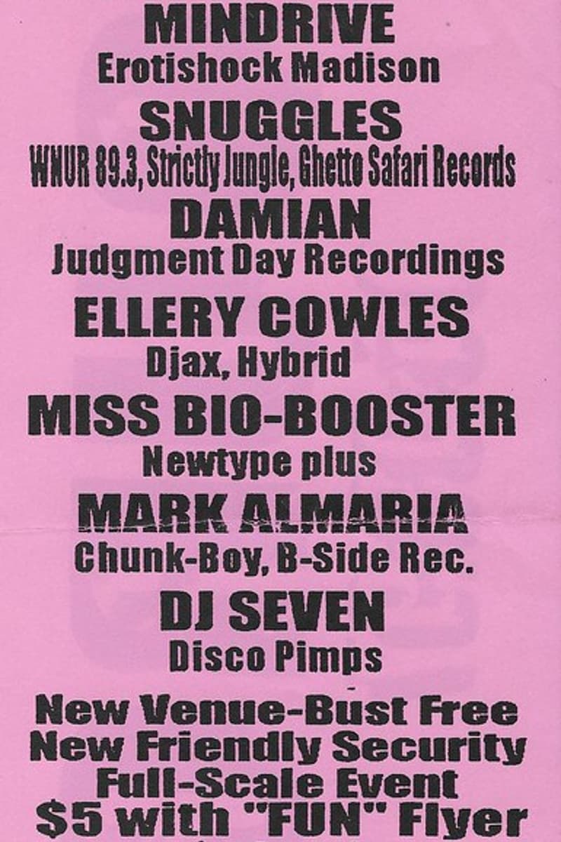 Ellery Cowles, Mark Almaria, Snuggles, Miss Bio-Booster, Mindrive - Chicago, IL - May 3, 1997