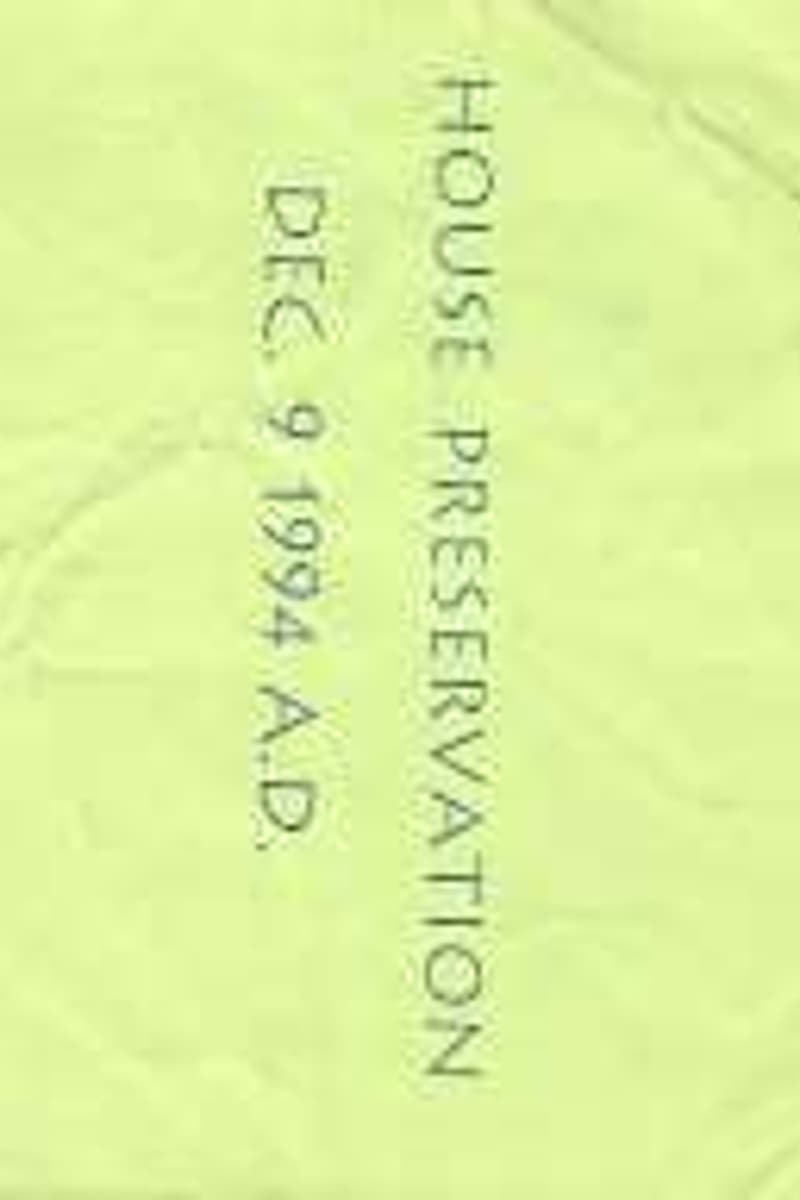 at House Preservation - Dec 9, 1994