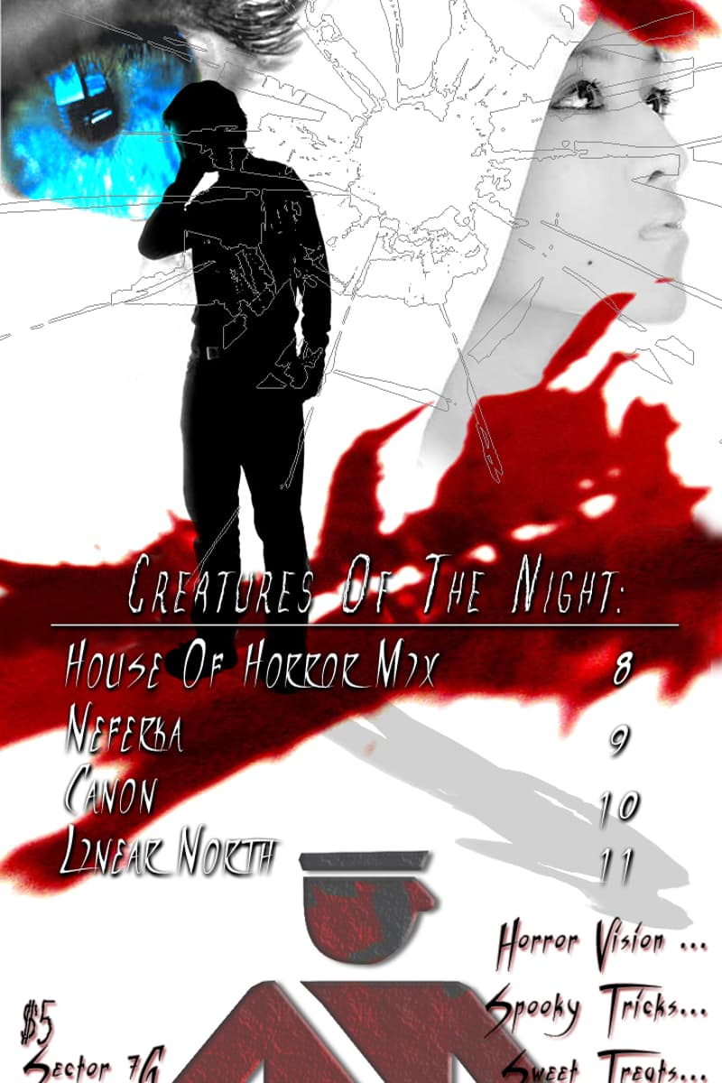 Neferka, House Of Horror Mix, Linear North, Canon - at Sector 7G - Augusta, GA - Oct 26, 2007