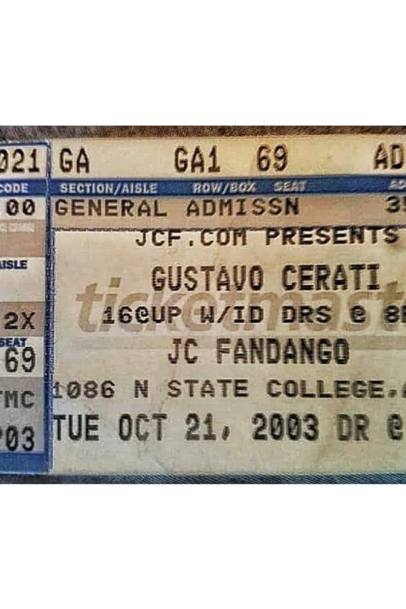 Gustavo Cerati - at JC Fandango - Anaheim, CA - Oct 21, 2003