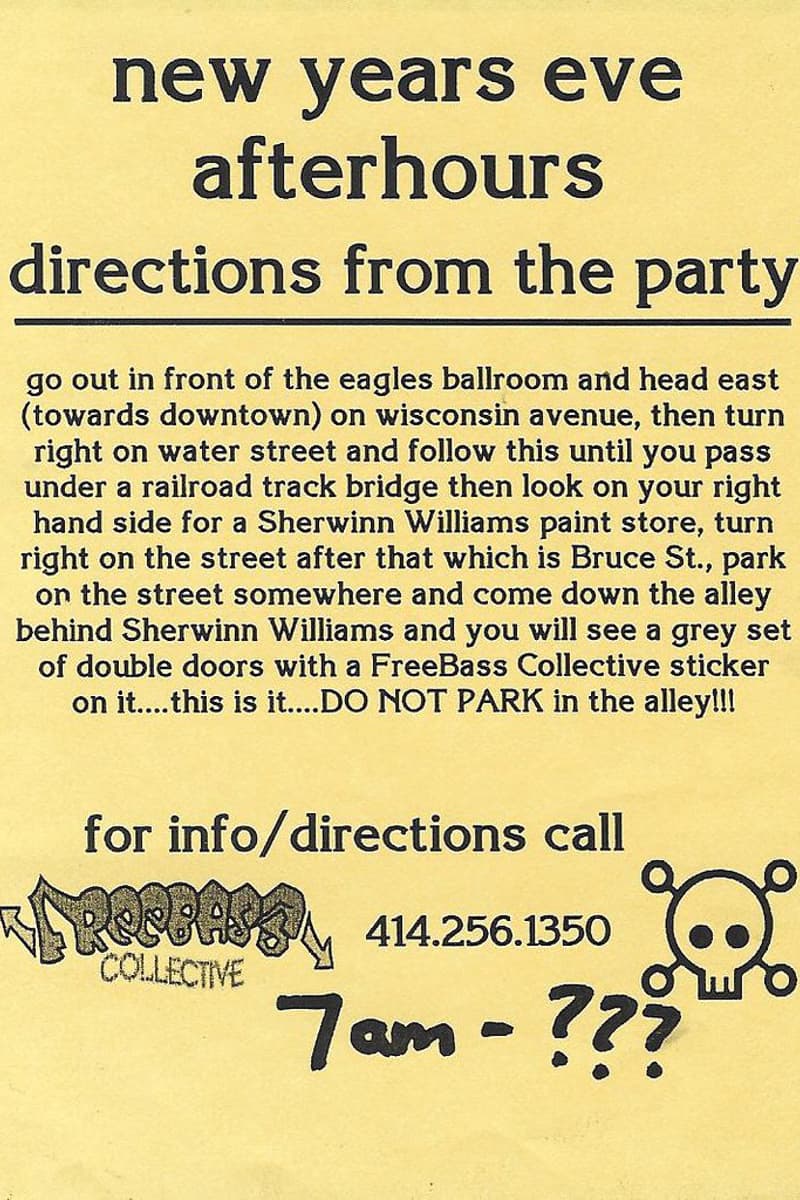 FreeBass Collective - at Eagles Ballroom (starting point) / FreeBass Collective location (destination) - Milwaukee, WI - Dec 31, 1999