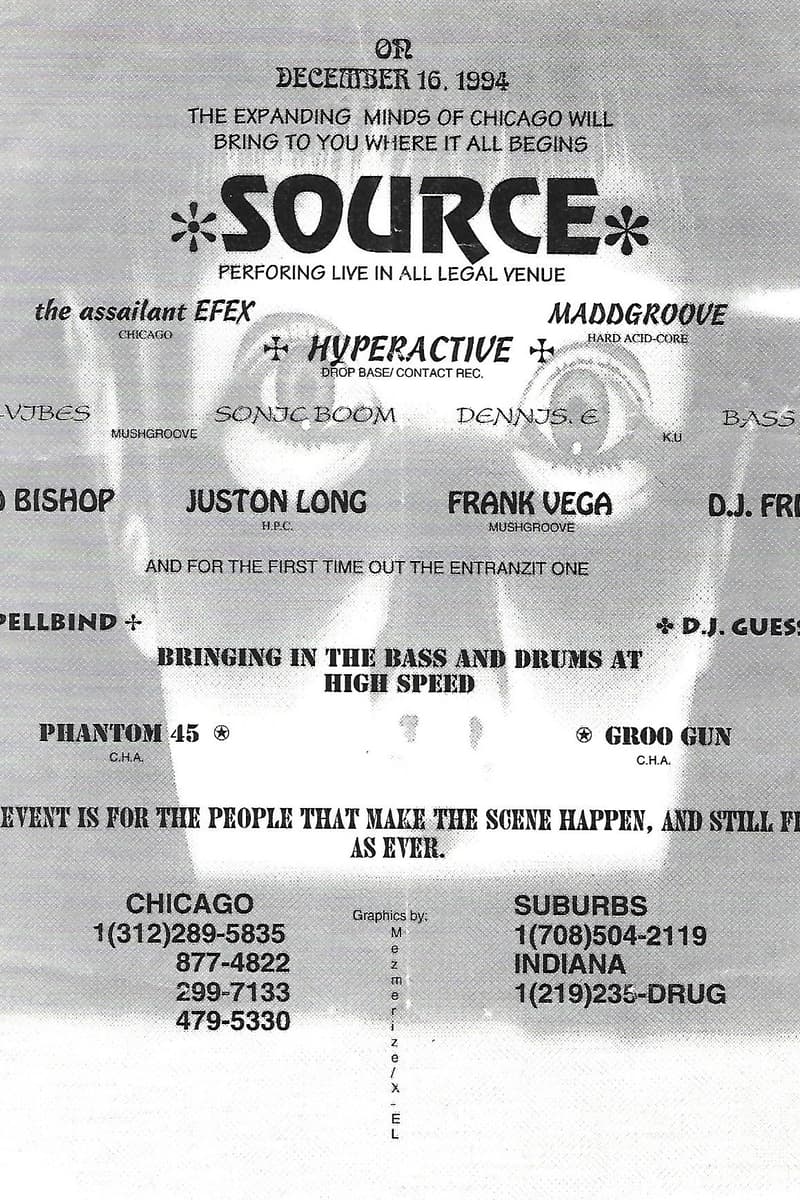 Phantom 45, Dennis E, Bass Boy B, Spellbind, Sonic Boom - at SOURCE - Chicago, IL - Dec 16, 1994