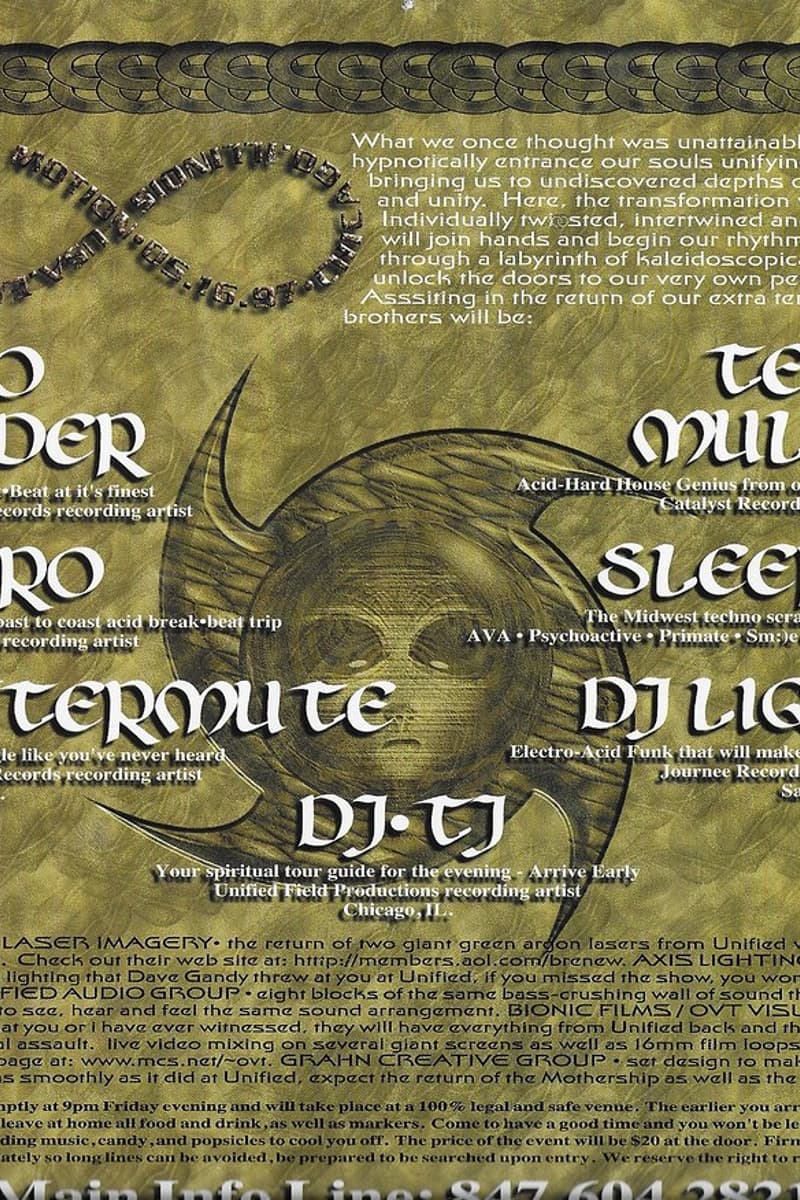 Terry Mullan, Micro, DJ Liquid, Sleepy C, DJ TJ - at Unified Field Productions (implied) - Chicago, IL - May 16, 1997