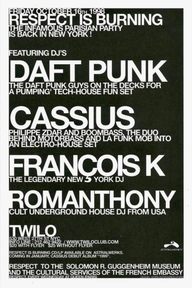 Romanthony, Daft Punk, Francois K, Cassius - at Twilo - New York, NY - Oct 16, 1998
