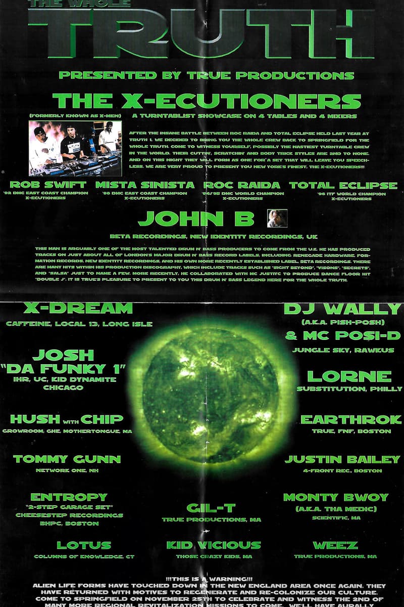 The X-ecutioners, Earthrok, X-Dream, DJ Wally (a.k.a. Pish-Posh), John B - Springfield, MA