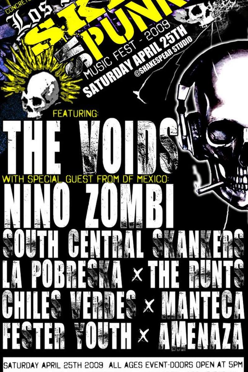 Amenaza, Chiles Verdes, Fester Youth, The Voids, Manteca - at Shakespear Studio - Los Angeles, CA - Apr 25, 2009