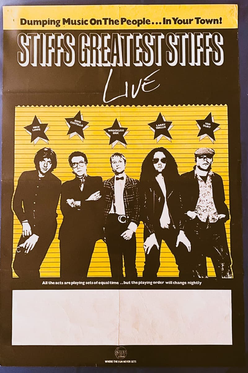 Ian Dury, Larry Wallis, Wreckless Eric, Elvis Costello, Nick Lowe