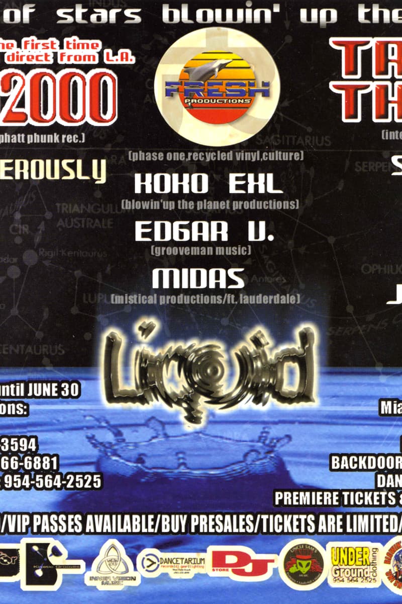 Koko Exl, Midas, Edgar V., Flatline, Rook - at Liquid - Miami Beach, FL - Jun 30, 1999