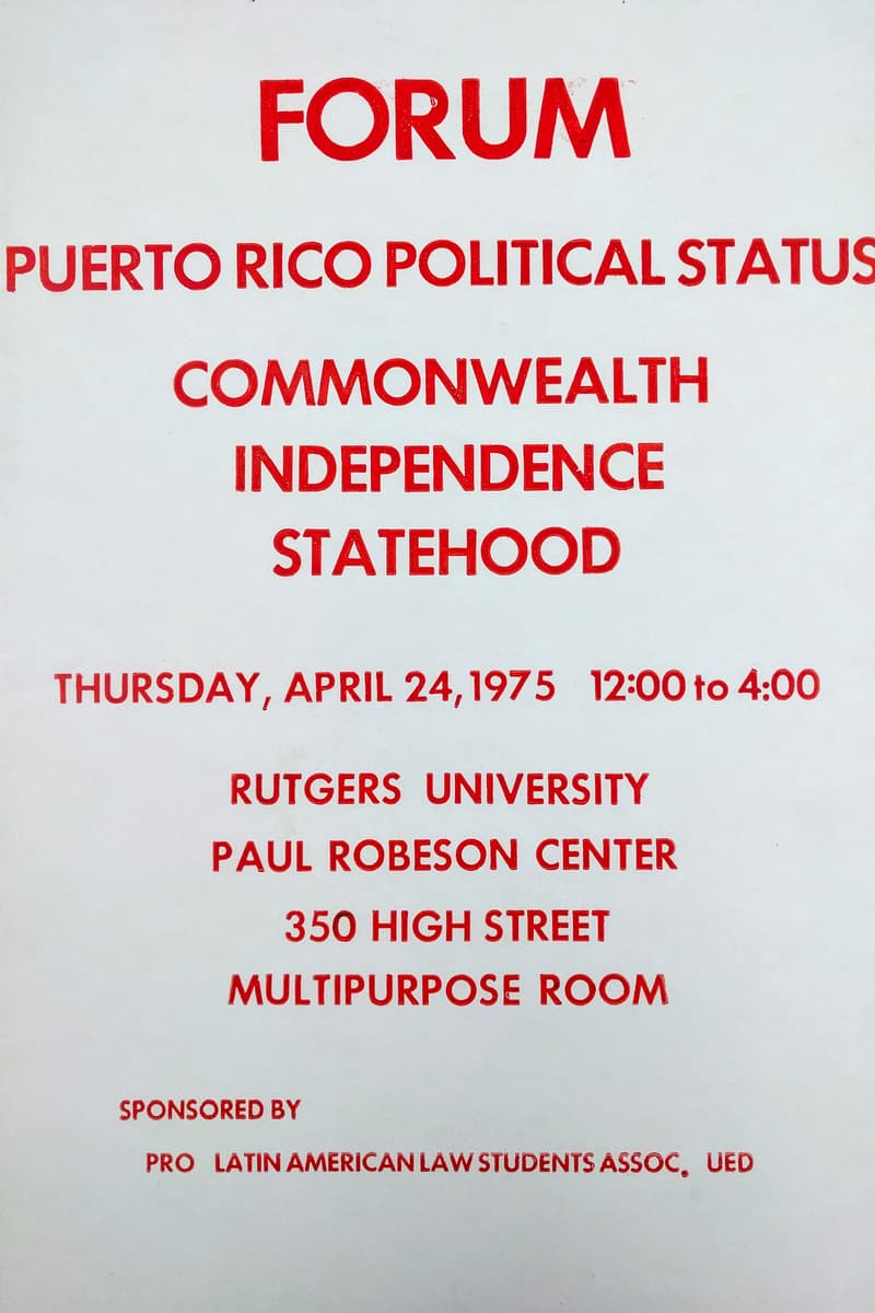 at Paul Robeson Center, Rutgers University - Apr 24, 1975