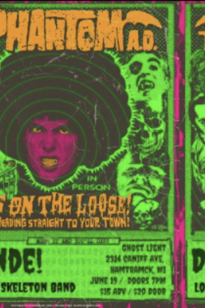 THE PHANTOM A.D. + DUENDE! + LONESOME SKELETON BAND at Ghost Light