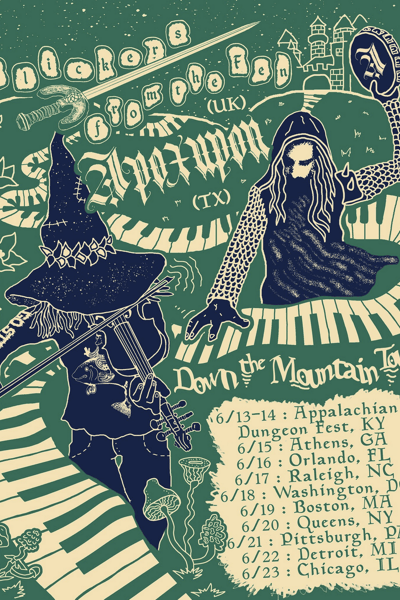 Down the Mountain Tour - Flickers from the Fen (UK) and Apoxupon (Texas)