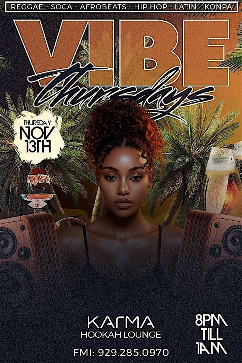 ♨️VIBE THURSDAYS : AFROBEATS vs SOCA♨️ (FR❄️ST FGXzotix) - Everett, MA - Apr 30, 2026