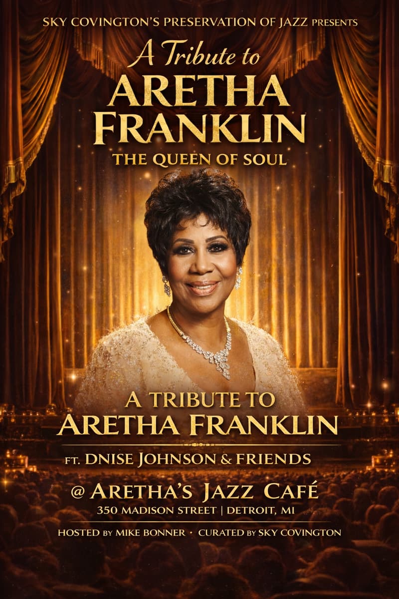A Tribute to Aretha Franklin Featuring Dnise Jonson Band & Friends - Detroit, MI - Sep 28, 2026