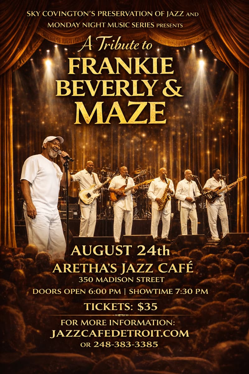 A Tribute to Frankie Beverly & Maze - Detroit, MI - Aug 24, 2026