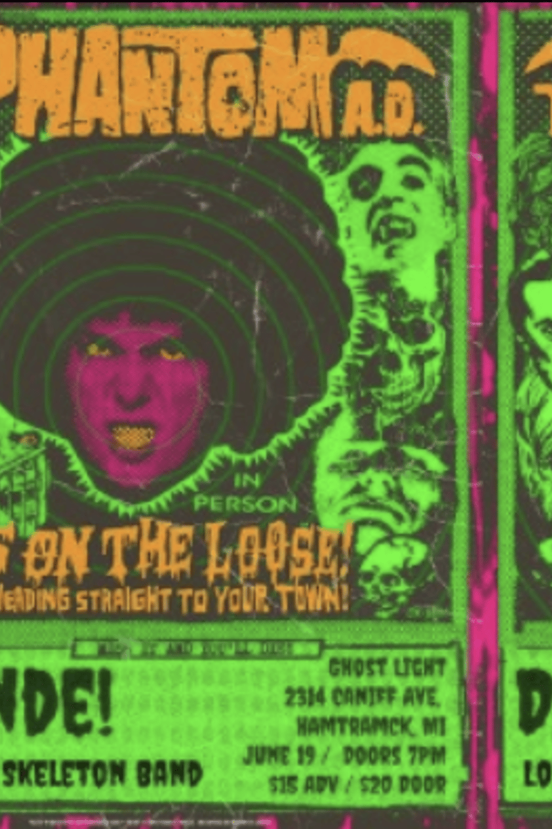 THE PHANTOM A.D. + DUENDE! + LONESOME SKELETON BAND at Ghost Light - Hamtramck, MI - Jun 19, 2026