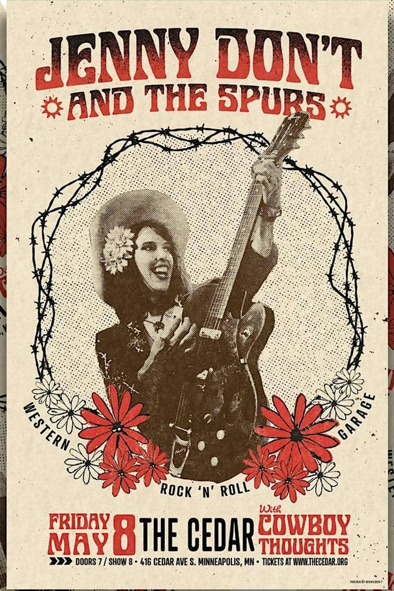 JENNY DON'T AND THE SPURS with Cowboy Thoughts - Minneapolis, MN - May 8, 2026