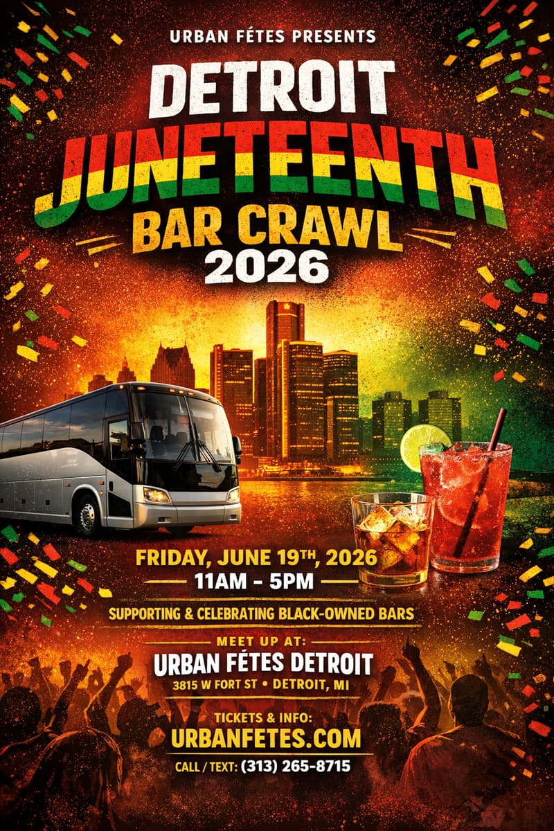 Detroit Juneteenth Bar Crawl 2026 - Detroit, MI - Jun 19, 2026