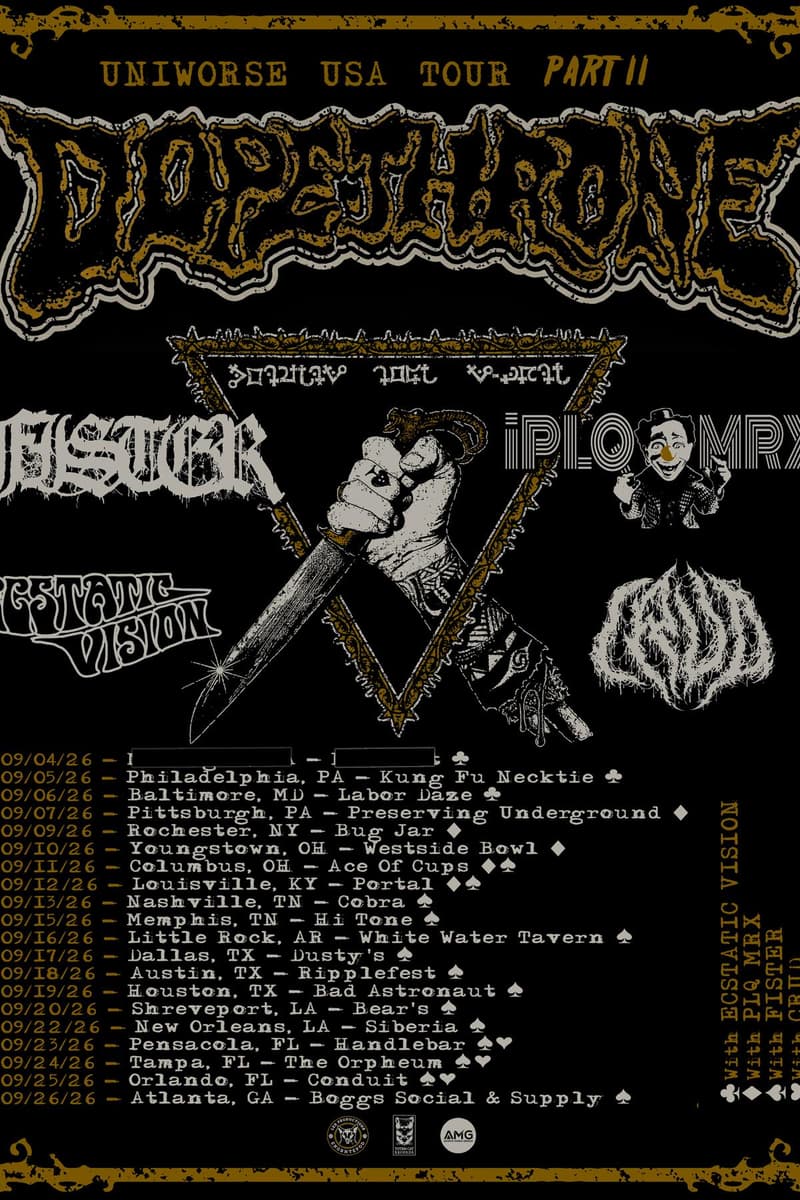 Venue: Dopethrone | Fister - Nashville, TN - Sep 13, 2026