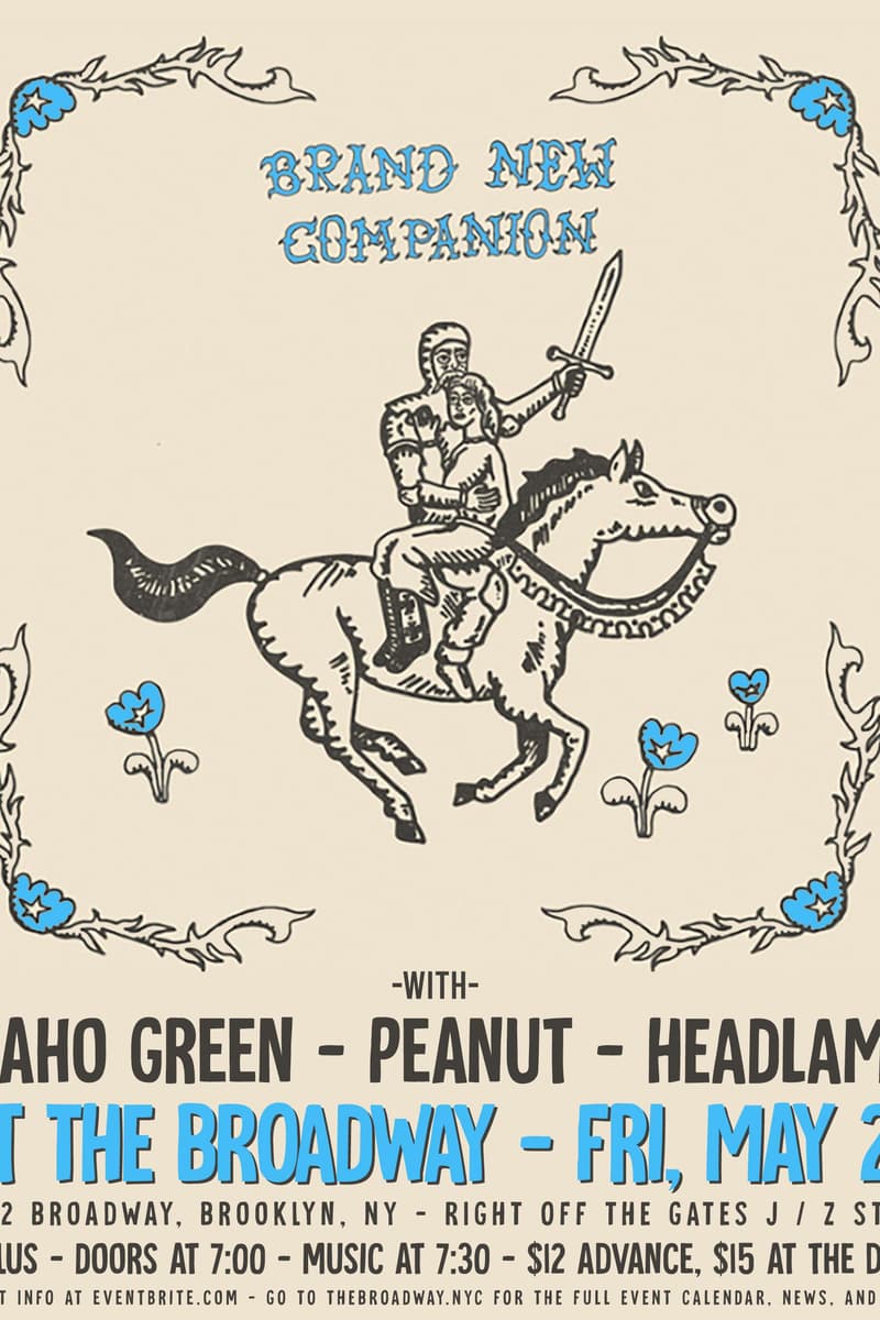 Idaho Green, Brand New Companion, Peanut + Headlamp - Brooklyn, NY - May 22, 2026