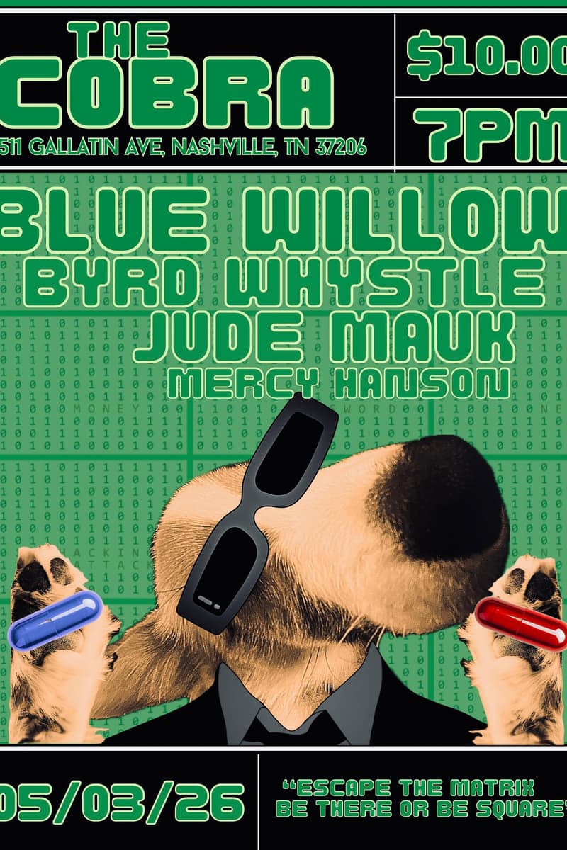 Venue: Blue Willow | Byrd Whystle | Jude Mauk | Mercy Hanson - Nashville, TN - May 3, 2026