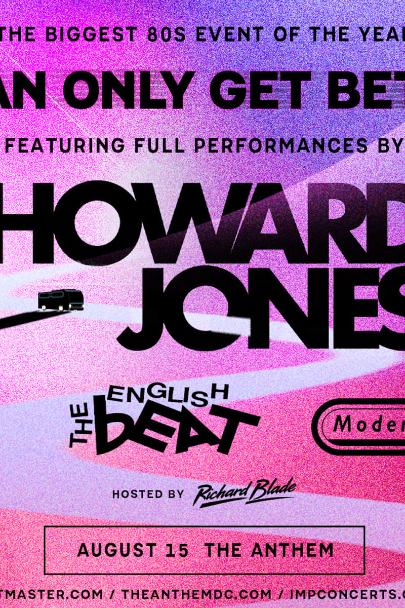 Howard Jones, Wang Chung, The English Beat, Modern English, Richard Blade - Washington, DC - Aug 15, 2026